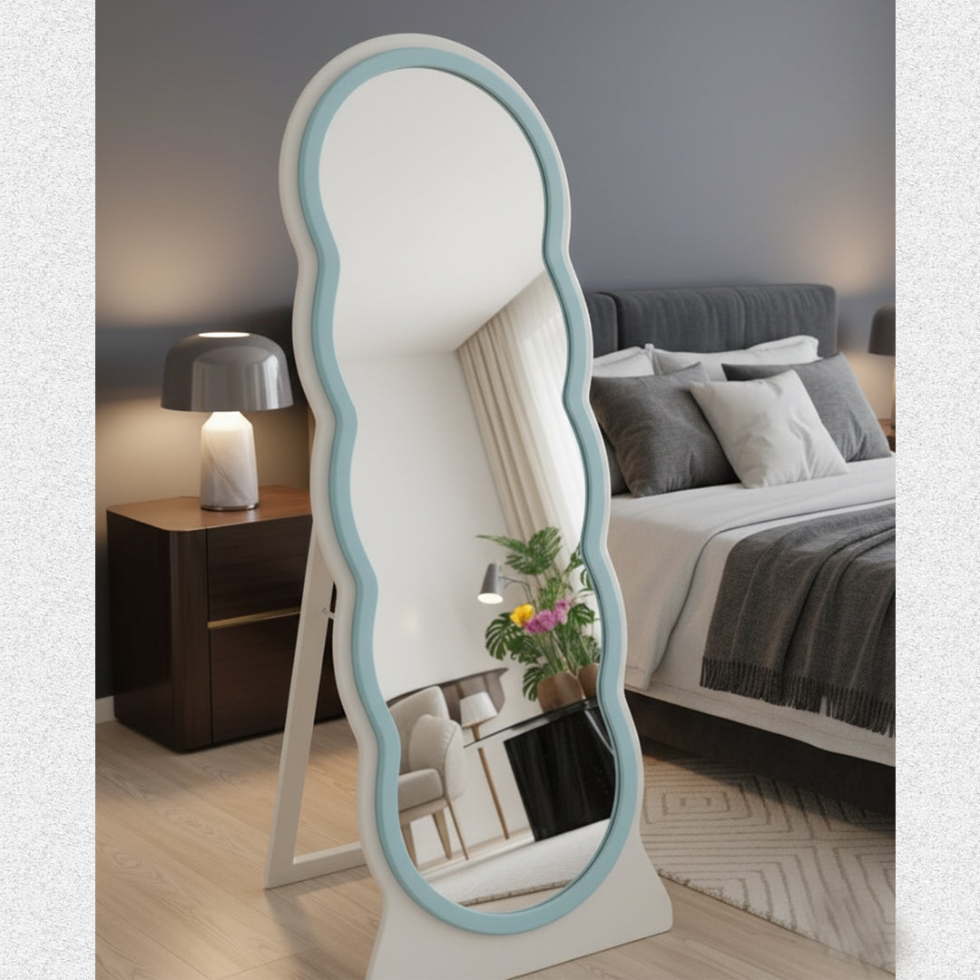 Adooch Wavy Full-Length Standing Mirror - for Bedroom, Living Room & Entryway