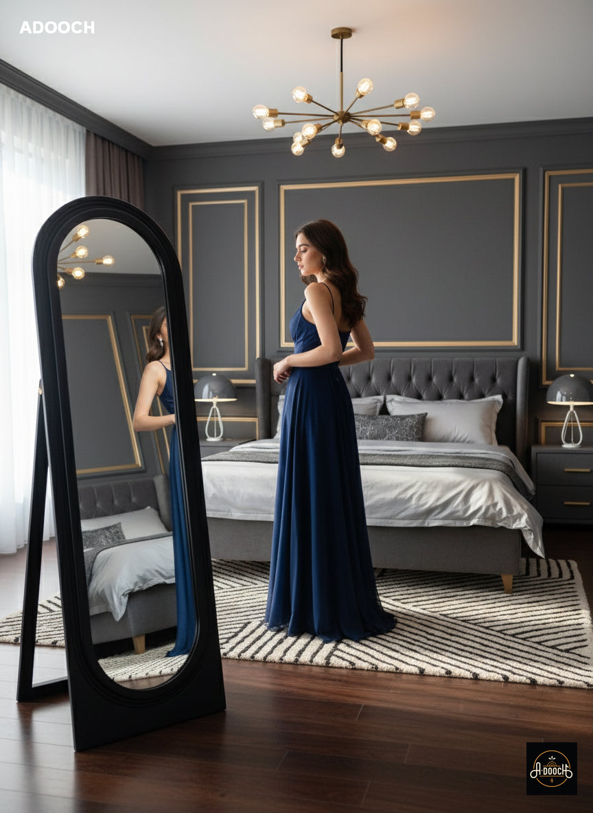 Adooch Wooden Standing Mirror