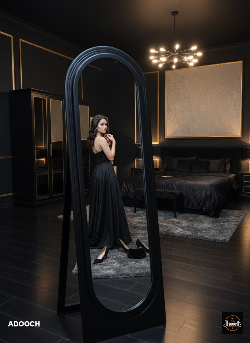 Adooch Wooden Standing Mirror